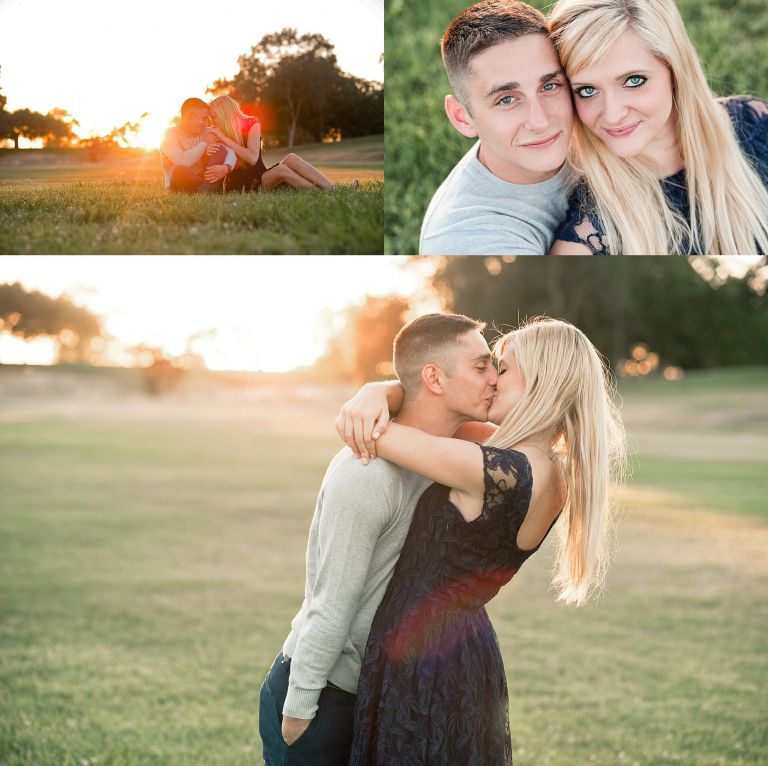 Engaged couple at Gibson Ranch, Sacramento